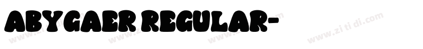 Abygaer Regular字体转换